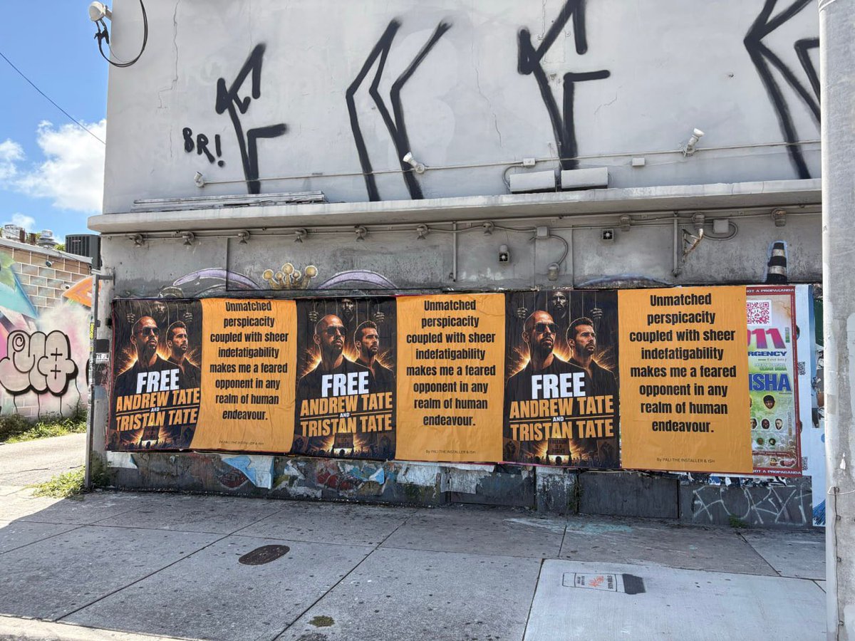 primetateHQ's tweet photo. 🚨🇺🇸 JUST IN: Fans are preparing for a massive peaceful protest demanding Andrew & Tristan Tate’s release from jail. 👀🔥

📍August 13, 2026 — 11 AM EST
C. Clyde Atkins Federal Courthouse
301 N Miami Ave, Miami, FL

At 1 PM, Tate’s lawyer Joe McBride will appear in court to fight for their release on bond. ‼️