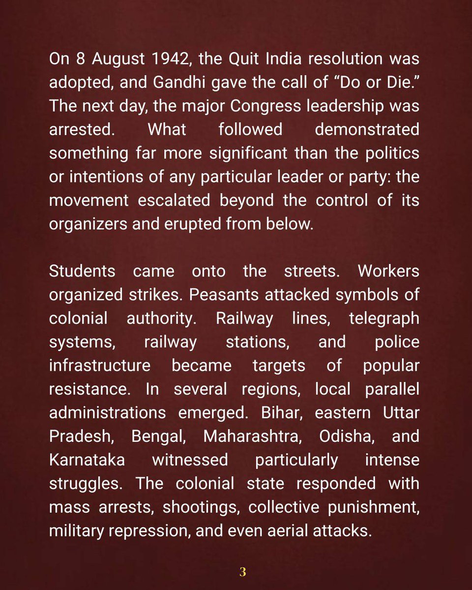 disha_telangana's tweet photo. Remembering the legacy of Quit India Movement: When a People's Uprising Shook the Foundations of British Rule
#InquilabZindabad #HistoryMatters #RememberTheStruggle #NeverForget #YouthForChange #StudentsForChange #PeoplesMovement #Revolution https://t.co/1et5MMioYq