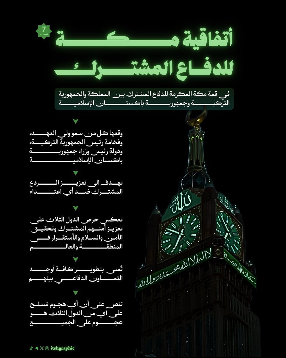 itshgraphic's tweet photo. تصميم بمناسبة أتفاقية مكة للدفاع المشترك
🦅💚 https://t.co/9zHRNs0iyF