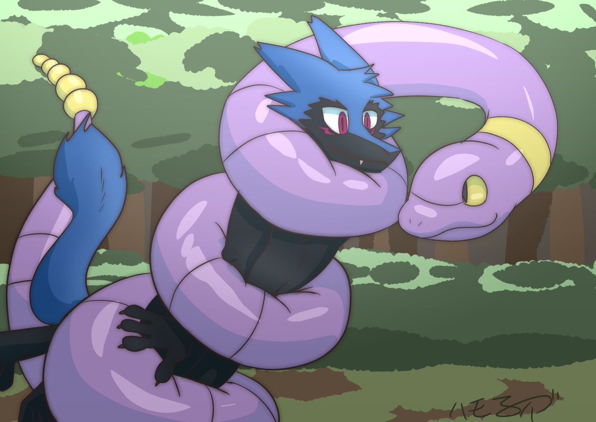 ESergalNSFW's tweet photo. Getting swallowed by an Ekans! #vore 
🎨: @hamohabu, thank you!!! https://t.co/q8p5lVyehg