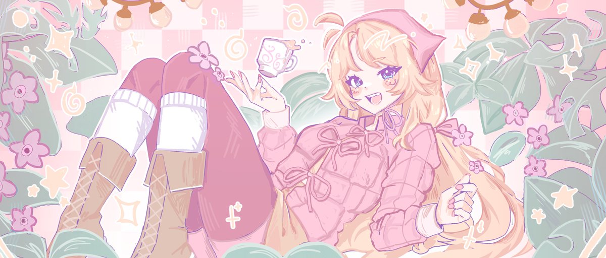bwunniebu's tweet photo. 35$ Banner commission for the lovely @joceyslilcafe !!!!!!!! 🩷🩷🩷 https://t.co/NOmqgnSEgA