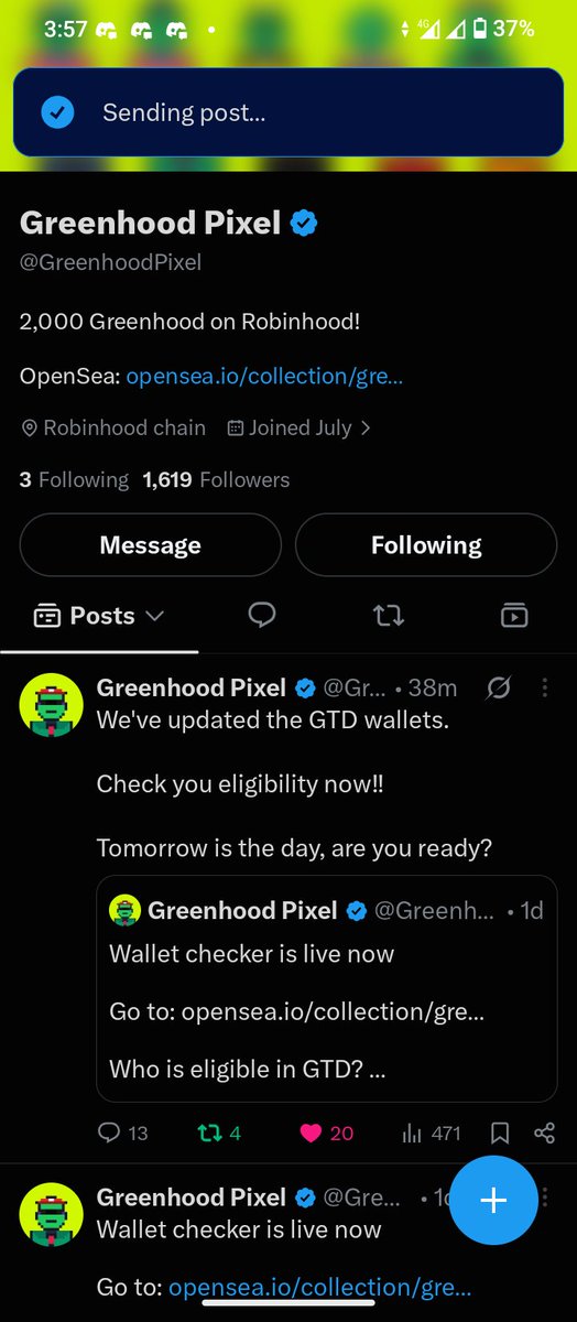 tobiitobe's tweet photo. @A_O_Threadoors @GreenhoodPixel 0xaaa56a8e70b160802306983e6629411c64201663

hope u get picked ser https://t.co/2KmcPTnebd