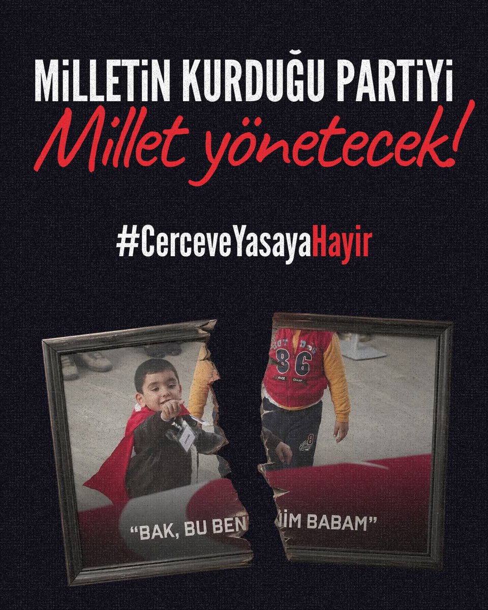 SerkanJournos's tweet photo. 10 Ağustos 1920, Sevr Antlaşması’nın imzalatıldığı gün.

Yarın, Sevr’in 106. yıl dönümünde Türkiye’ye yeni bir dayatma sunuluyor: Çerçeve Yasa.

Sevr’i yırtıp atan, Kurtuluş Mücadelesi’ni başlatan iradenin mirasçıları olduğunu söyleyen Yeni Parti’ye çağrımızdır: Bu dayatmaya HAYIR deyin!

Millete rağmen siyaset olmaz. Milletin iradesine rağmen yasa yapılamaz.

Millete dayatılan bu yasayı kabul etmiyoruz.

#CerceveYasayaHayir 

@eczozgurozel @yenipartiyiz