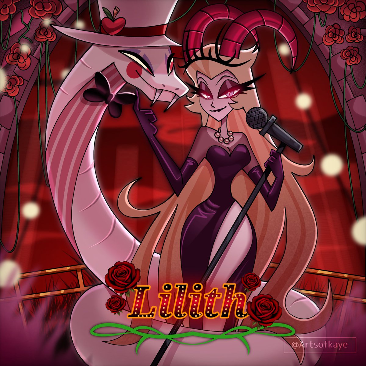 artsofkaye's tweet photo. 🌹Lilith 2024 -> 2026 remake🌹
Which one looks better? 

#HazbineHotel #LilithHazbinHotel #HazbinHotelFanart https://t.co/3NVcf6DNJQ