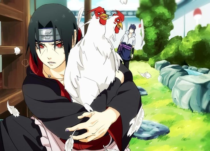 eatingnormally's tweet photo. Itachi playing Minecraft and you go to visit his little house and he has chickens running around everywhere https://t.co/rCgWUykLKk
