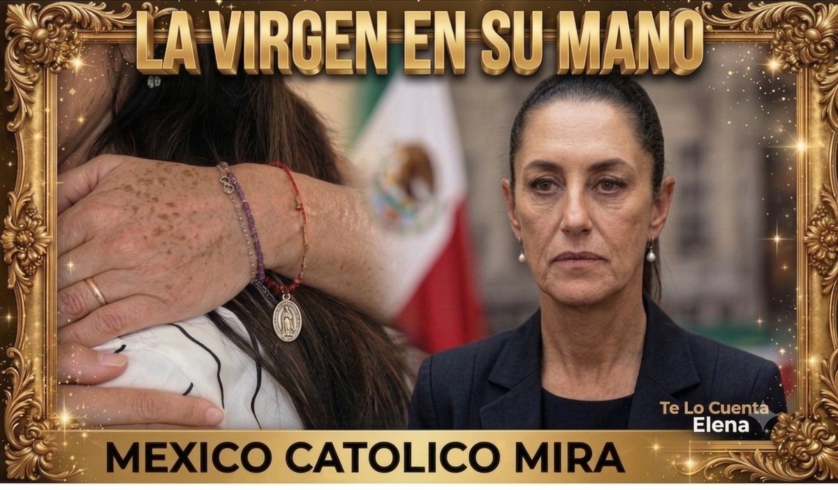 luzelenachavez8's tweet photo. !EL RESPETO A LA VIRGEN NO ES MODA, ES AMOY Y FE!

Observando un video de @Claudiashein donde abraza a la gente que le llevan a sus eventos cuando anda de gira, me quedé helada. Alcancé a distinguir que en su mano izquierda trae una pulsera tejida en rojo y de ella prende una medalla ovalada en color plata. Realicé el acercamiento y vi que trae a la Virgen de Guadalupe casi como si fuera un adorno cualquiera.
¿Quién se la dio? ¿Por qué la usa? Sheinbaum se ha declarado abiertamente no religiosa; no cree ni en Dios ni en su madre santísima. Por eso resulta tan indignante para un pueblo tan profundamente católico como el nuestro que una mujer atea porte a nuestra Virgen o, mejor dicho, la use políticamente para atraer a los guadalupanos a su proyecto. 
Y lo más doloroso fue ver a nuestra Madre santísima colgar de la mano de alguien que, dicho por ella misma, no profesa ninguna fe.
En el video de hoy les presento una reflexión personal sobre este hecho, y me parece que van a coincidir conmigo. 
Si algo nos mueve a millones de mexicanos es la fe y el amor por Jesús y su madre. En México, la Virgen de Guadalupe no es utilería: es madre, es identidad y es el corazón de casi cien millones de católicos. Por eso duele cuando se usa como símbolo político. 
En los últimos años hemos visto cómo tanto AMLO como Claudia han sabido utilizar los símbolos que el pueblo ama —la bandera, el maíz, el pueblo— y el más delicado de todos: la fe guadalupana.
Esto no es nuevo, es un patrón. No olvidemos aquel 5 de mayo de 2022, cuando Claudia, como Jefa de Gobierno, apareció con una falda roja con la imagen grande de la Virgen. Ella explicó después que se la había regalado la alcaldesa de Venustiano Carranza, pero para muchos católicos el momento hizo ruido. ¿Por qué llevarla si ella siempre se ha definido como una mujer de origen judío, no creyente y defensora del Estado laico?
Ese tema volvió a explotar en el debate presidencial de mayo de 2024, cuando Xóchitl Gálvez le reclamó directamente: “¿Le contaste a su Santidad cómo usaste la Virgen de Guadalupe en una falda a pesar de que no crees en ella ni en Dios?”, acusándola de oportunismo. 
En ese mismo debate salió a relucir la acusación sobre la destrucción de una capilla en Tlalpan durante su administración. Aunque el tema no derivó en una sanción judicial y su equipo lo calificó como un error administrativo, en el corazón del pueblo creyente esa historia se quedó guardada. Porque para un católico, una capilla no es solo tabique y cemento; es la casa donde bautizó a sus hijos y despidió a sus muertos.
Y las contradicciones siguen. Apenas el pasado 9 de julio, la Presidenta encabezó el programa "Sí al desarme, sí a la paz" en el atrio de la Basílica de Guadalupe. El gobierno argumentó que los atrios son lugares de confianza para la ciudadanía, pero para miles de peregrinos, el atrio es tierra sagrada, no una explanada para eventos de agenda gubernamental.
Y ahora vemos esta pulsera roja con la medalla en la mano. 
Como católica se los digo, familia, tal como me lo enseñaron mi madre y mi abuela: la medalla de la Virgen se lleva al cuello, pegadita al corazón y con profunda reverencia. 
No se lleva en la muñeca como un accesorio casual que se golpea todo el día contra la mesa, las llaves o el bolso. 
Cuando amas y respetas lo que la Virgen representa, no la expones ni la tratas con ligereza; la cuidas en lo sagrado. La diferencia entre la fe verdadera y el uso de la fe no está en el metal de la medalla, sino en la intención del corazón.
AMLO recurrió a los sentimientos de la fe y ahoraSheinbaum sigue exactamente esa misma escuela: usar lo sagrado para conectar con un México que es guadalupano hasta la médula. 
Pero la fe del pueblo mexicano no se debe usar, se debe honrar. La Virgen no es para la foto ni para ganar simpatías; es para el alma. Si la llevas contigo, que sea porque crees, porque le rezas y porque la honras en tu vida, no en la mano para que la capte la cámara.