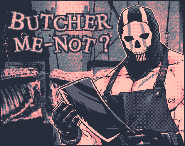 486958Arrokoth's tweet photo. [COD Fangame] Butcher-Me-Not? 

Come get locked in Butcher Ghost’s... uh, basement?

This game contains:
- Being threatened by a butcher
- Having your mouth thoroughly inspected
- Being treated like someone’s property

https://t.co/sep2jcr8Wl https://t.co/r0asP92uWw