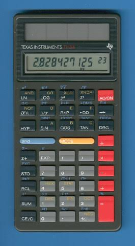 GoldenerReiter2's tweet photo. @michaelmicasso2 The Ti 34 I had for school in 1987. A better calculator in any way (like the Amiga Workbench instead of Apples MacOS 😊) https://t.co/RIfe7XJA3K