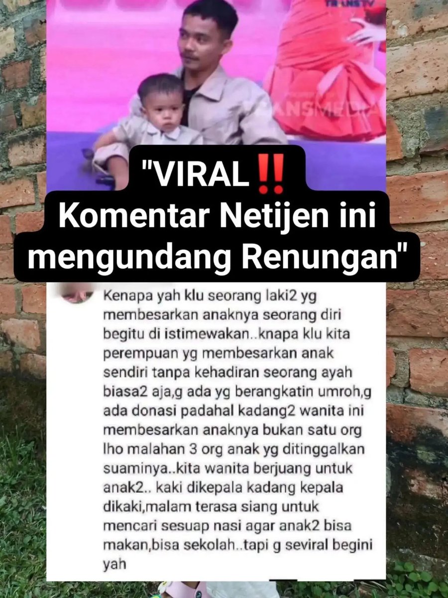 Smash1014314's tweet photo. Perempuan tuh selalu dianggap wajar dengan segala beban gandanya 🥹

Normalisasikan kalau anak diurus sama ayahnya sendiri itu NORMAL, karena ya anaknya juga.

Single mom di luar sana juga begitu. Mereka tetap kerja sambil ngurus anak. 🥹 https://t.co/7kx5m7Qko5