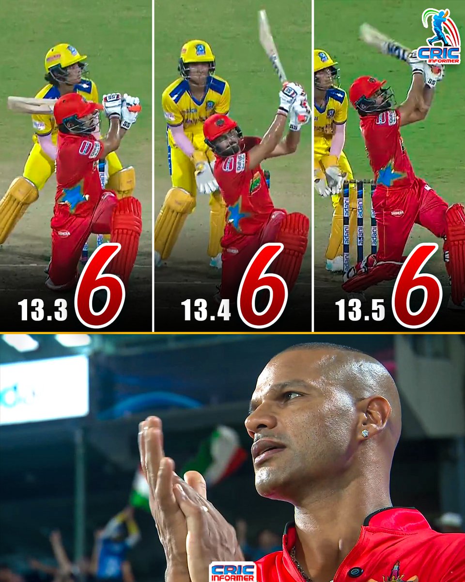 HCricinformer's tweet photo. तेजस्वी दहिया के इस विस्फोटक छक्के की तारीफ करते दिखे शिखर धवन! 🔥👏

Image Credit: Jiostar

#DPL https://t.co/DrdqNx1HTO