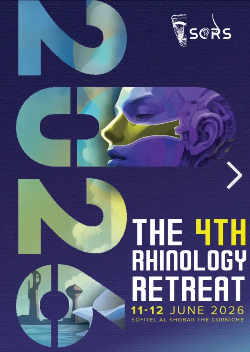 nadaats's tweet photo. Fourth Rhinology Retreat June 2026 in Eastern Province- Khobar . 
Honor to be one of the speakers. https://t.co/Oc3BE3AN2t