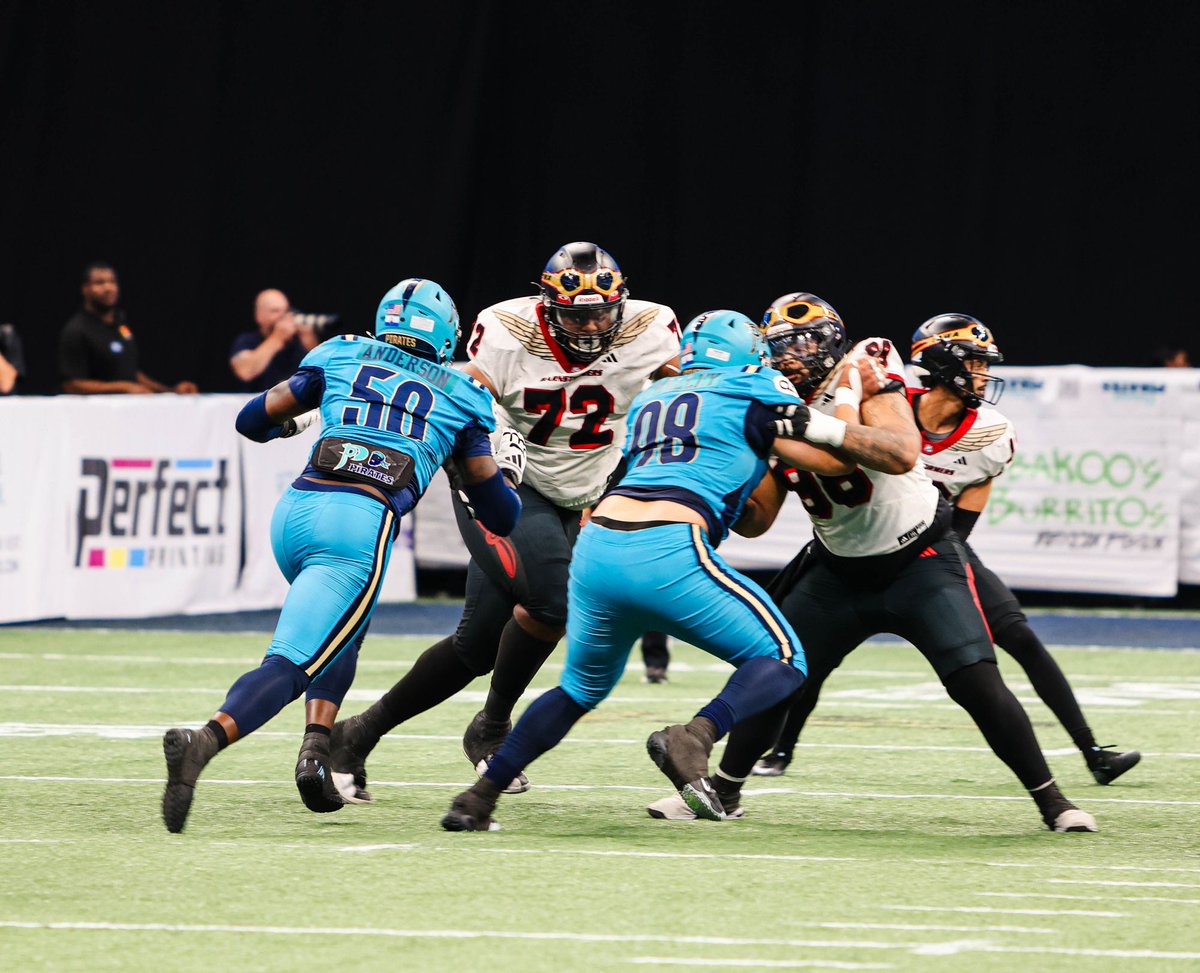 OrlPirates's tweet photo. Devonte O’Malley holds em back 🏴☠️
2026 All IFL Rookie Team - Defense
#orlandopirates #piratesnation #runthesouth https://t.co/PMxQntqUra