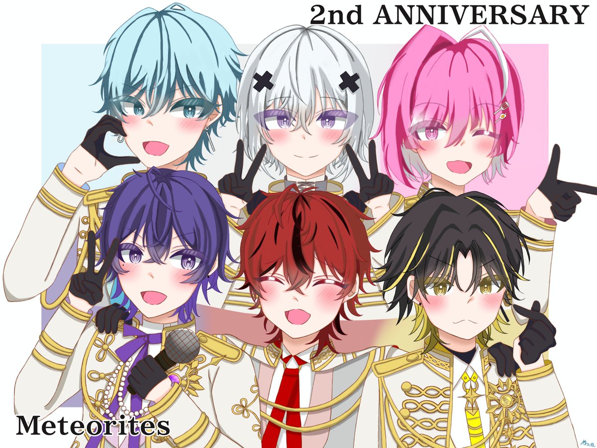 01arata_s's tweet photo. 2周年おめでとうございます🎉
これからも隣で応援させてください！！
これまでもこれからも大好き💕

#めておら2周年 #めてのーと  #ロゼの絵   #しおんあーと   #あかるいアート  #らぴあーと  #だてんしあーと  #みかさ絵 https://t.co/9mvCVWyq7t