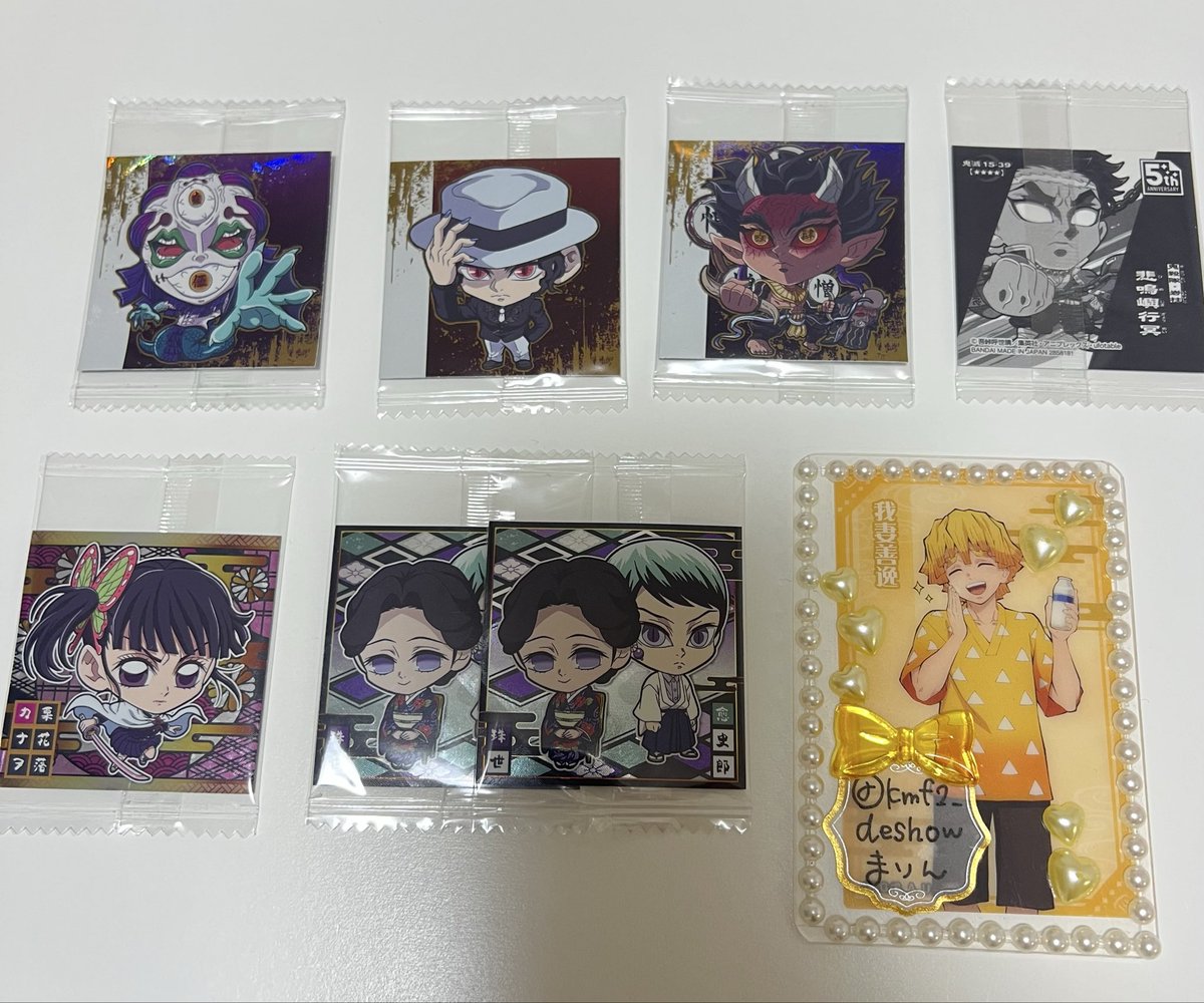 kmf2_deshow's tweet photo. "交換"鬼滅の刃　にふぉるめーしょん　にふぉるめ

｟譲｠画像①②
｟求｠同異種　我妻善逸,時透無一郎

＊郵送　1点〜◎
＊初回様プロカご一読お願い致します

検索よりお気軽にお声掛けください⚡️💛🫧🩵 https://t.co/pF877STYnm