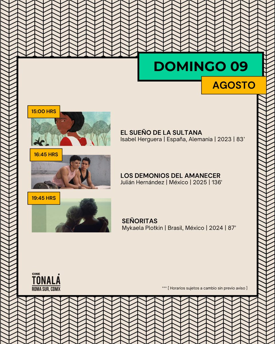 cinetonala's tweet photo. 🍿 Esta semana en Cine Tonalá...

🎟️Cartelera completa en https://t.co/wf7i1qRpQz https://t.co/v6viXSNV4W