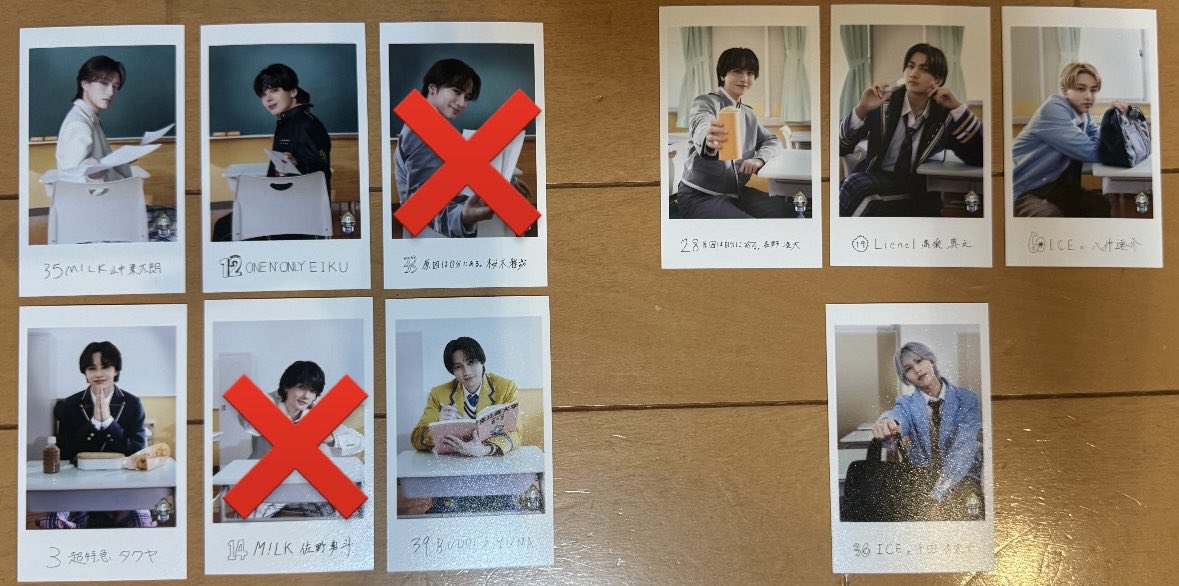 py_n_1004's tweet photo. EBiDAN THE LIVE 2026 15th
Anniversary エビライ ランダム ミニフォト

譲 : 画像参照
タクヤ、山中はHAYATOとの交換優先

求 : HAYATO（前後）>近藤駿太(前後左)>田中洸希(前左右)

郵送交換希望です📮
纏めての交換も大歓迎です！
お心当たりある方お気軽にお声がけください。 https://t.co/q4a6V1PbM7