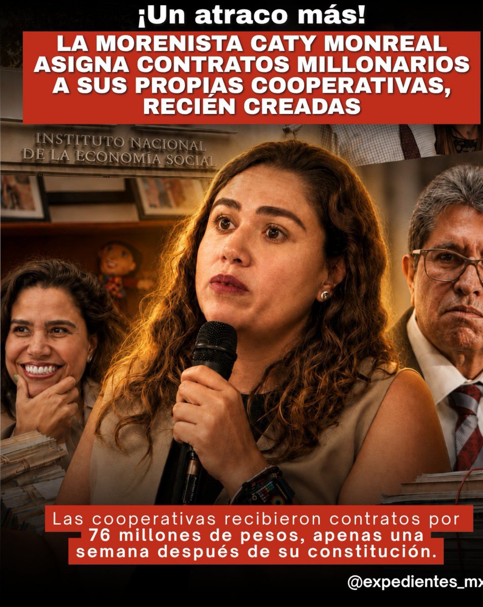 tori_ort's tweet photo. 1/4🧵
¿Qué tienen en común tres cooperativas de limpieza creadas en enero de 2026? Que dos meses después ya tenían contratos por 76 MDP del gobierno. ¿El truco? Adjudicación directa, sin experiencia, y con estudios de mercado hechos entre ellas mismas. 👇 https://t.co/xxZogQcyH5