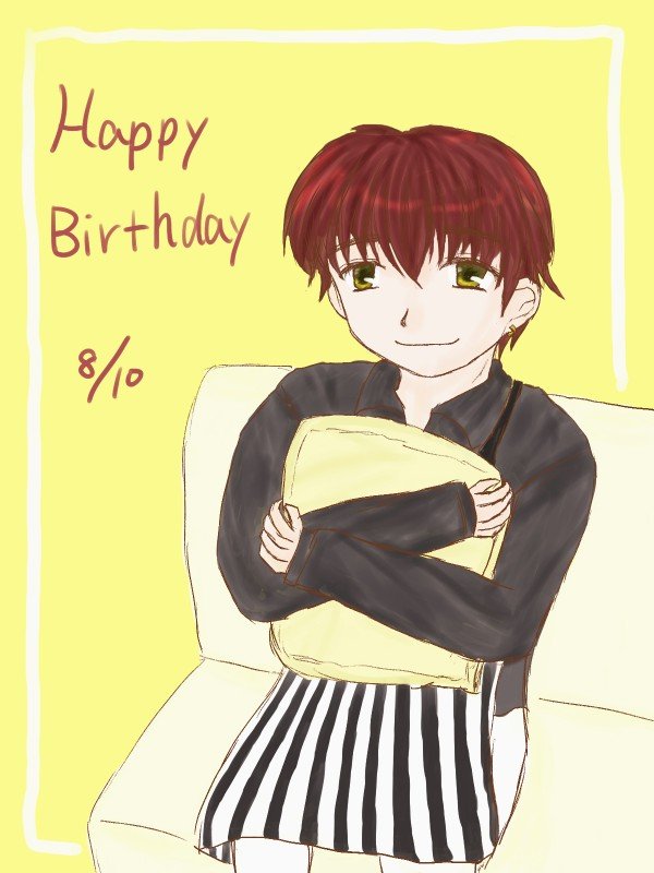 mochi75017's tweet photo. 閑也くんお誕生日おめでとう💛閑也くんが笑顔でいてくれますように！
ストア夏のクッション抱えてるショットが大好きです
#吉澤閑也誕生祭2026
 #Shizu31stBDay https://t.co/dbOZoMSHQH