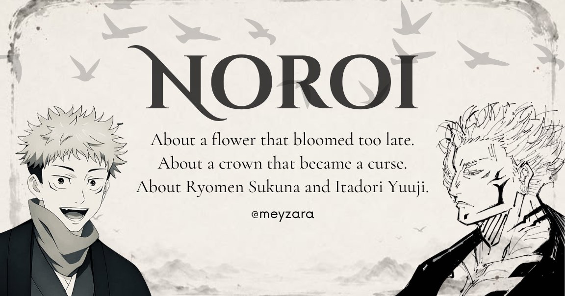meyzara0's tweet photo. #skitweek — Day 5
#sukuita @SkitWeek
Historical AU

𝐓𝐖 // 𝐍𝐒𝐅𝐖, 𝐑𝐚𝐩𝐞
⚠️🔞

��� 𝐍𝐎𝐑𝐎𝐈 —

Tentang bunga yang terlambat mekar.
Tentang mahkota yang berubah menjadi kutukan.
Tentang Ryomen Sukuna dan Itadori Yuuji.

🔗 AO3: https://t.co/XitPG3ZKcK https://t.co/5kpArjcDfH