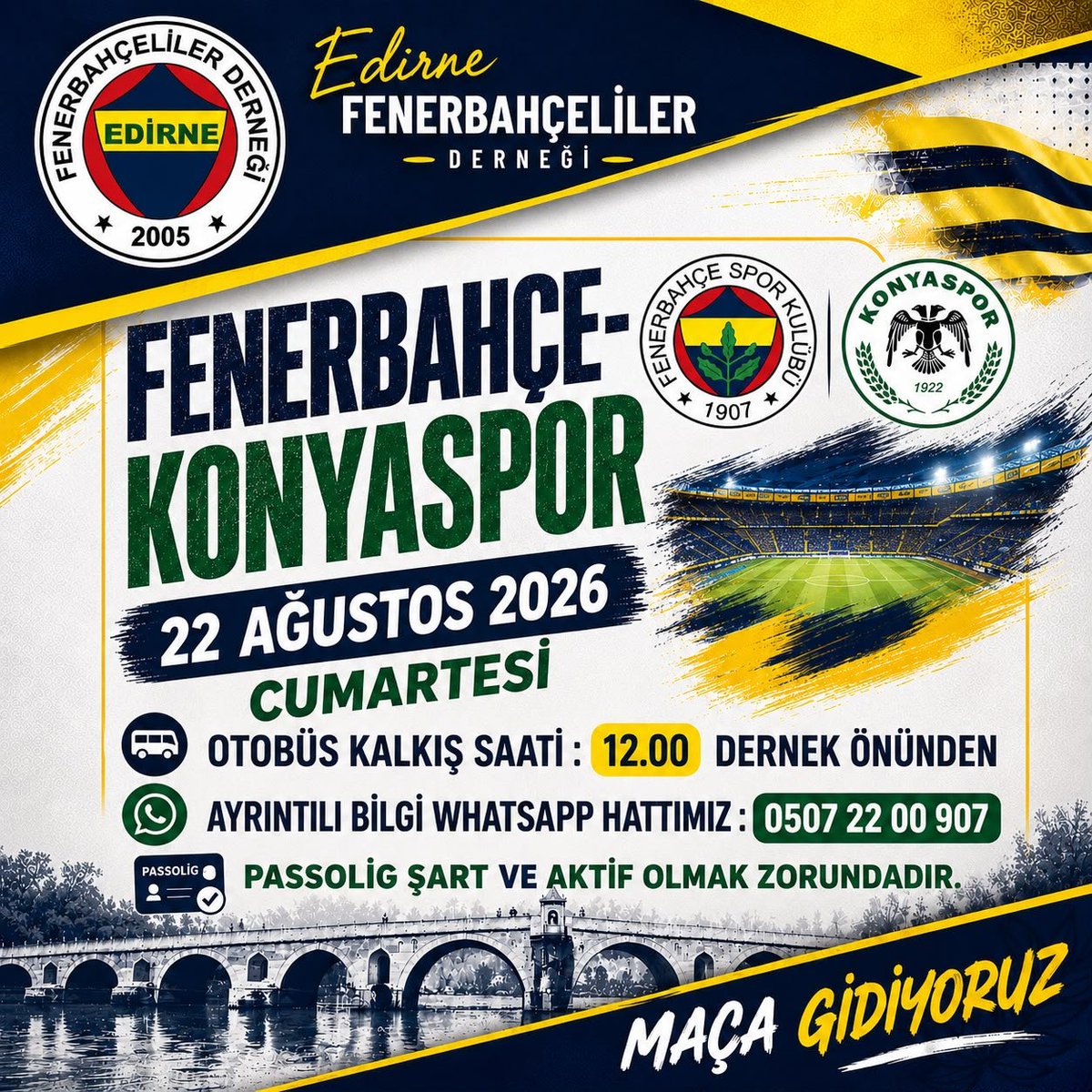 fbedrdrnk's tweet photo. Konyaspor maçına gidiyoruz 💙💛 https://t.co/f1HwVj9nij