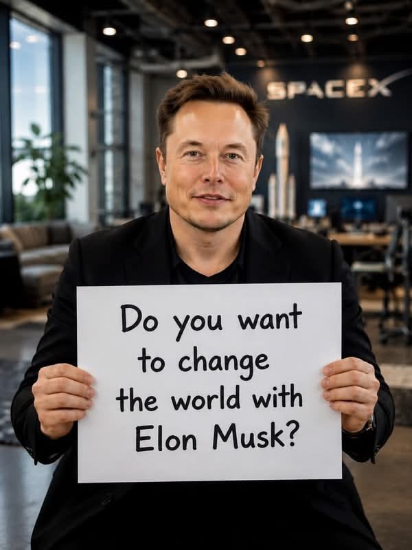 Reeven2v's tweet photo. Elon Musk just handed you this sign... what's your answer? 👇

A) Let's do it! 🚀
B) Tell me the plan 🤔
C) Only for Mars 🌌
D) I'm good 😅 https://t.co/FAJdcN3xMh