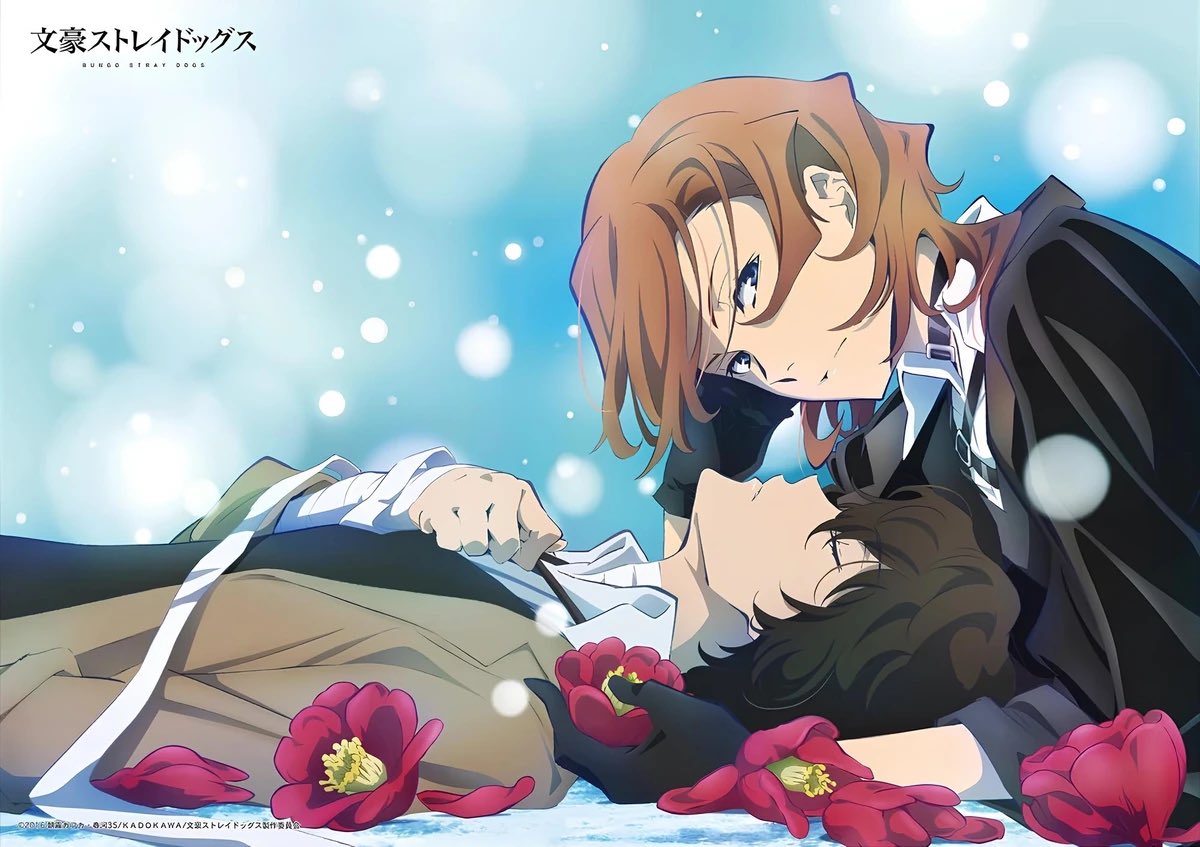 snowykolya's tweet photo. people will look you dead in the eye and tell you chuuya and dazai are like brothers https://t.co/qbiILWXdC9