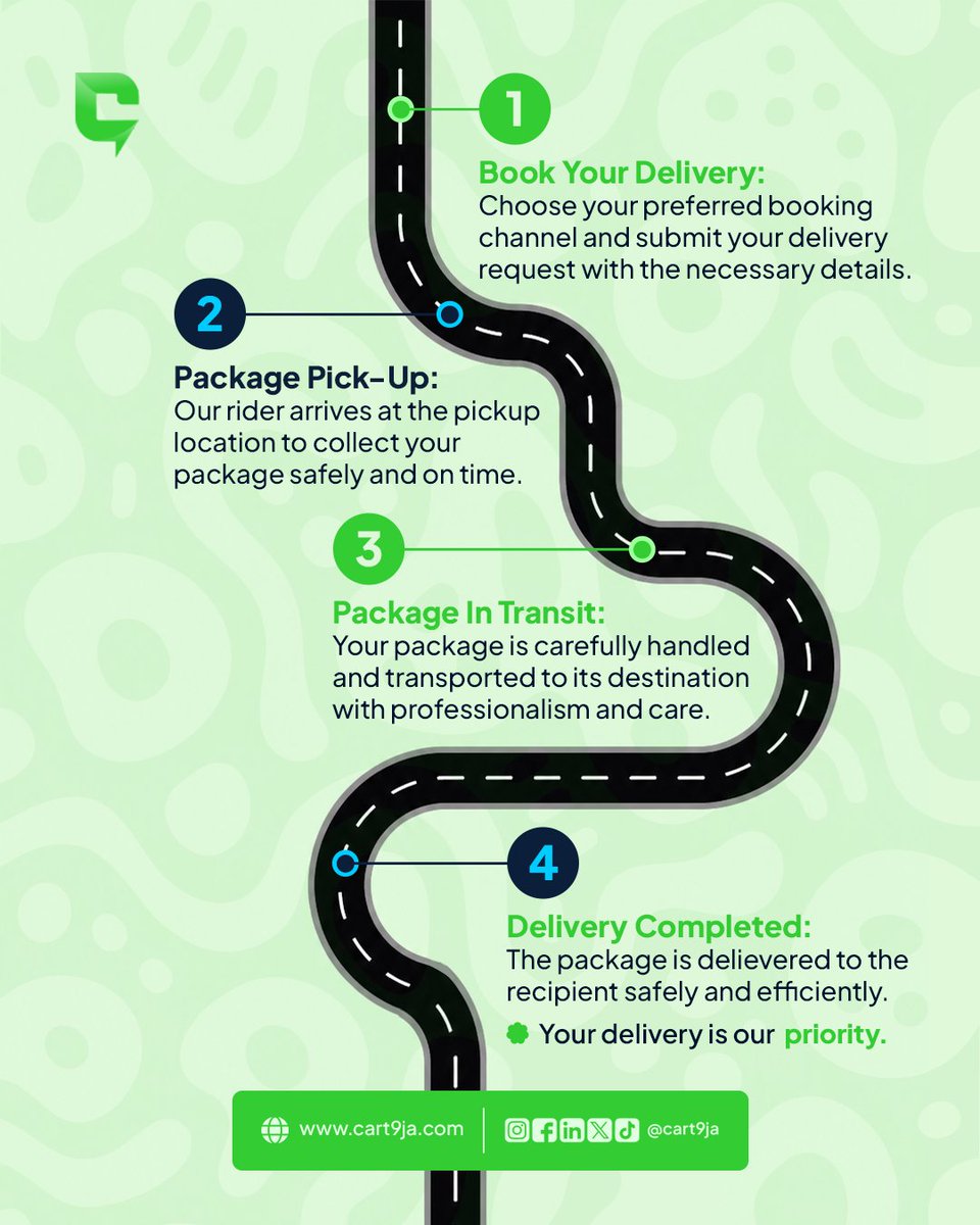 cart9ja's tweet photo. You book your delivery...Then what? 

At Cart9ja, we're building logistics differently because your delivery journey matters just as much as the destination. 

#cart9ja #logistics #deliverymadeeasy https://t.co/MgU5xF7K25