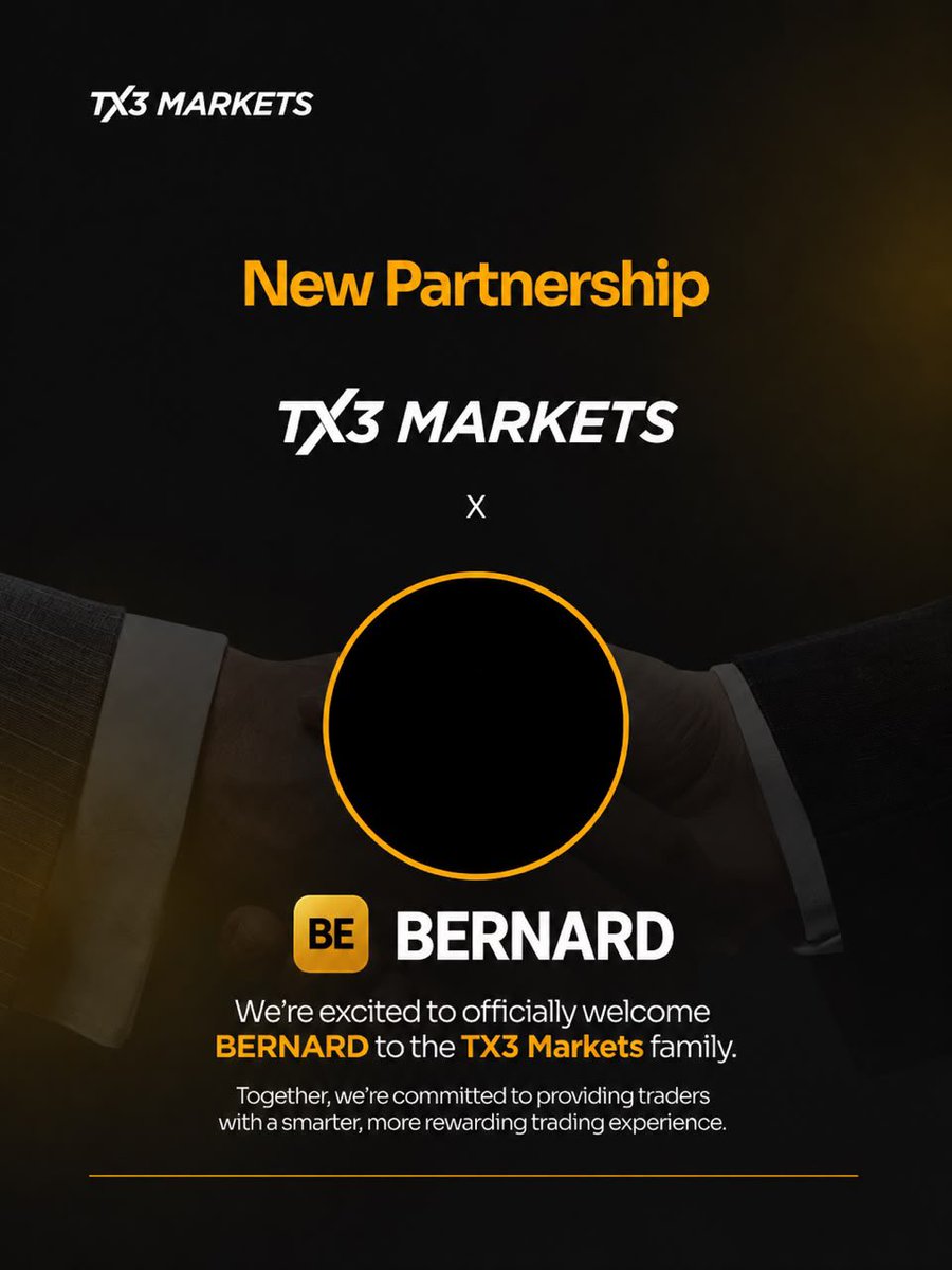 probernard_02's tweet photo. Proud to announce my first ever broker partnership🥹🎉 

My main goal has always been to elevate the trading experience for my community, and teaming up with @TX3Markets allows us to deliver a smarter, smoother, and far more rewarding environment for everyone🙂‍↕️

Create and fund your account using this link for 100% deposit bonus 

https://t.co/j3ijS1b3TS

Lets elevate together 🔥