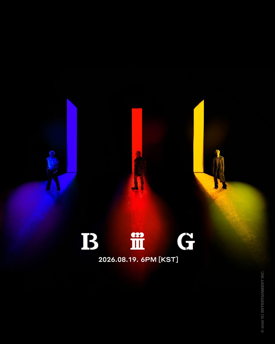 TheePopCore's tweet photo. BIGBANG announces their comeback with new digital single 'BiiiG.' 

— Out August 19. https://t.co/6NleBcOx4R