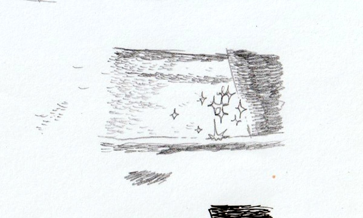 lnzylnzy's tweet photo. 1枚目の水面の煌めきが描きたくて、
スケッチしたけど上手く描けず（2枚目）、
研究（3枚目）の結果、
今のところ4枚目かなと思っています。

＃スケッチ https://t.co/xpErJ57e85