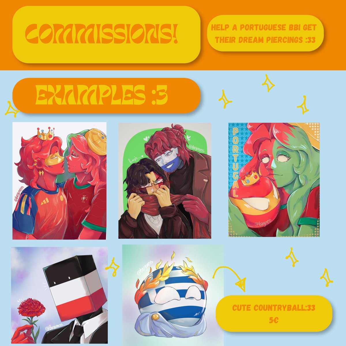 baryoness's tweet photo. Im accepting commissions from now on to fund my dream piercings
HELP ME GET MY PIERCINGS FELLAS😋😋😋😋👉🏼👈🏼

#commissionㅤ https://t.co/Q2p2IdOLW6