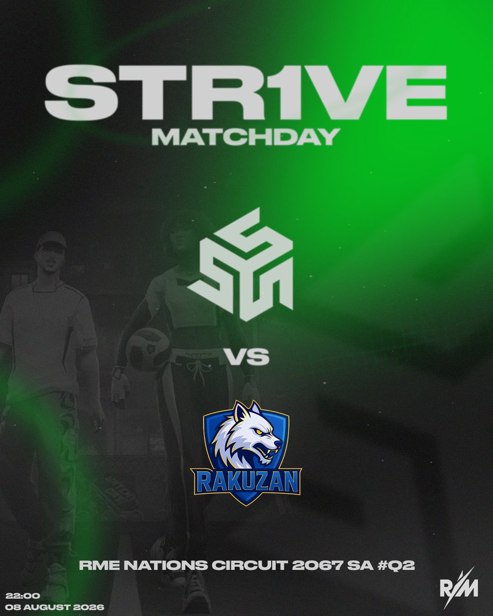 str1veesports's tweet photo. RME Nations Circuit 2067 SA Qualificador 2 β Playoffs
Rakuzan 3-0 STR1VE
Eliminados nos Oitavos de Final. Fechamos o segundo qualifier no Top 11.
ππππ© πππ«ππ―π’π§π
#keepstr1ving https://t.co/xrmvefy2tH