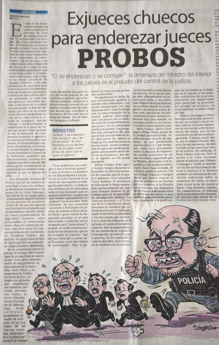 jolismazon's tweet photo. ¿Alguien puede dudar que vivimos el peor momento de la función judicial? 
Acá un análisis de @raguilarandrade que vale la pena leer para comprender la gravedad de lo que está ocurriendo. 
👇🏽 https://t.co/3YOUx03AOI