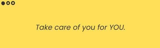 commonman_16's tweet photo. Self-love isn't selfish, it's essential. 💛 https://t.co/jYvGBHw964