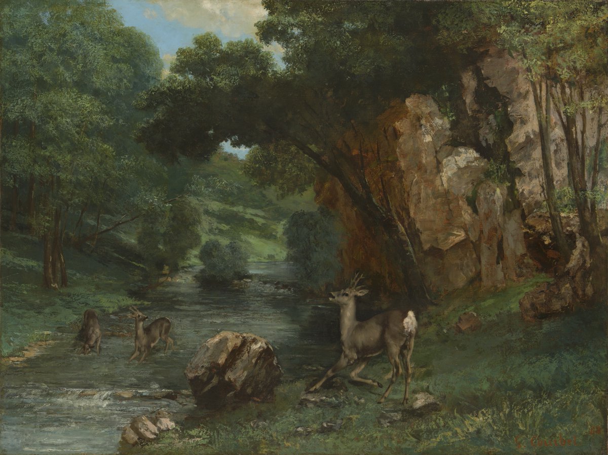 KimbellArt's tweet photo. Looking for a cool escape? 💧🌊🚣‍♂️⛲️

From streams to seaside views, dive into four refreshing scenes from the collection. https://t.co/j5D4fQeUFD