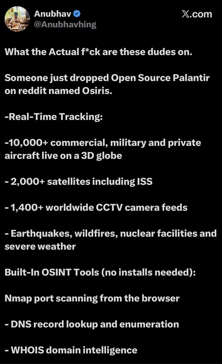 HanzoYasunaga's tweet photo. @CryptoGodJohn $Osiris open source $PLTR with over 7500 stars on GitHub top 0.0003% project 

13 months in development 130k mc 

Best utility on sol by far https://t.co/nIDUc8mPYF