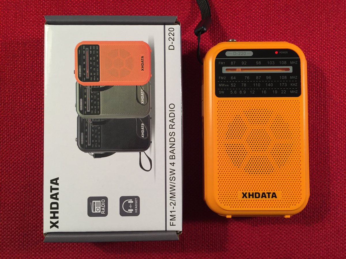 todderbert's tweet photo. The XHDATA D-220 AM FM Shortwave Portable for $8.45!
(paid link) As an Amazon Associate I earn from qualifying purchases.
After Instant Coupon, at Amazon USA:
https://t.co/TaGoPFtQkV
The Black Version is $9.95, My Review: https://t.co/KV12Mx6Zpt
#xhdata #d220 #am #fm #sw https://t.co/SsO4jo8Txz
