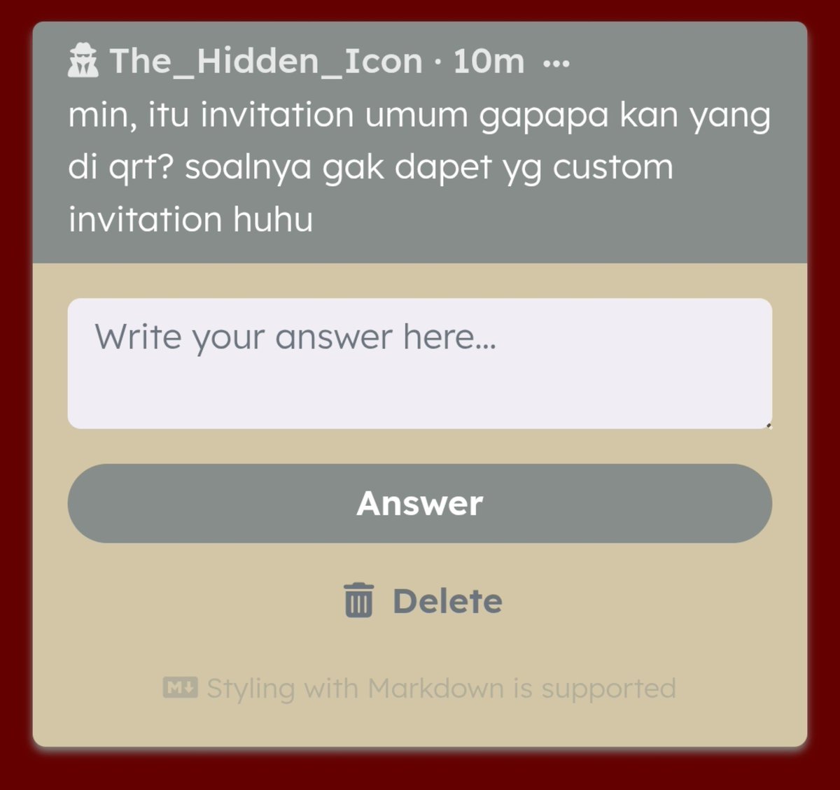 FataIGlamour's tweet photo. Hey sayangku, cara dapat custom invi langsung isi gform diprofile ya! https://t.co/vLMR8hKaSt