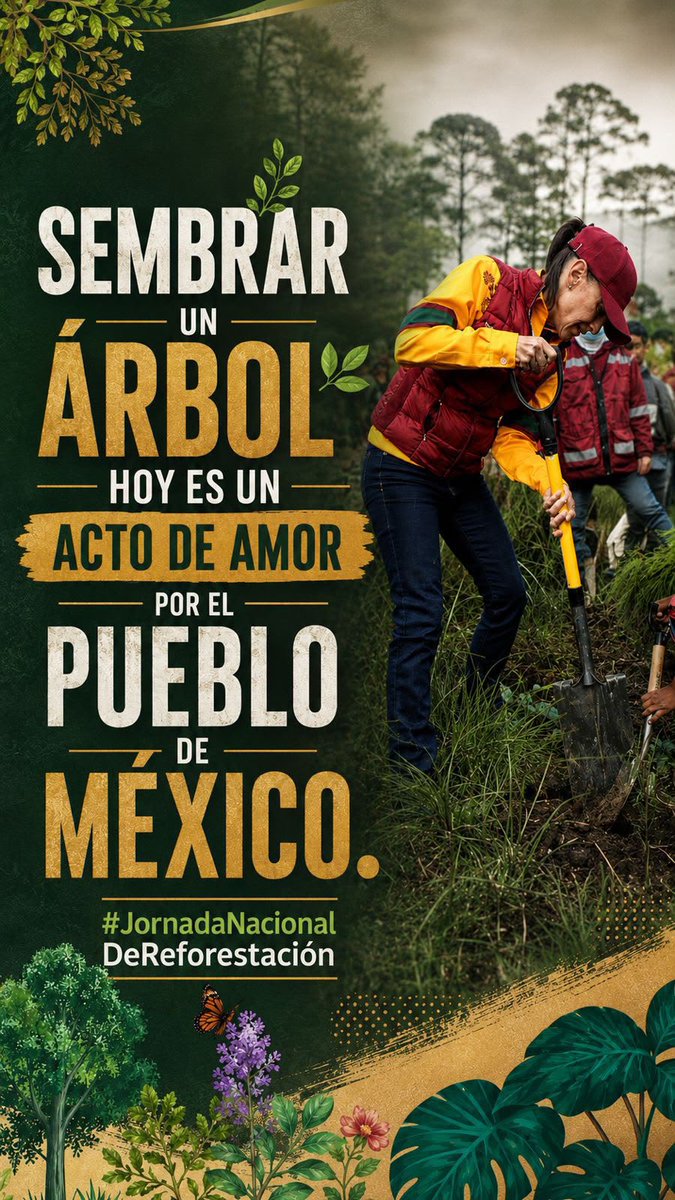 ivan_escalante's tweet photo. A esta #JornadaNacionalDeReforestación se suma el pueblo de México 🇲🇽. Este trabajo conjunto nos permite avanzar hacia un desarrollo sostenible. 🪏🌳 https://t.co/024W1SOk0D