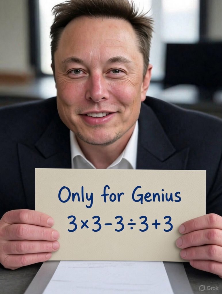 ReeveMusk1310's tweet photo. Viral math puzzle - 98% fail? 

Vote &amp; explain your steps in replies!

A. 5

B. 11

C. 9

D. Other (comment) https://t.co/o3bZwScpUH