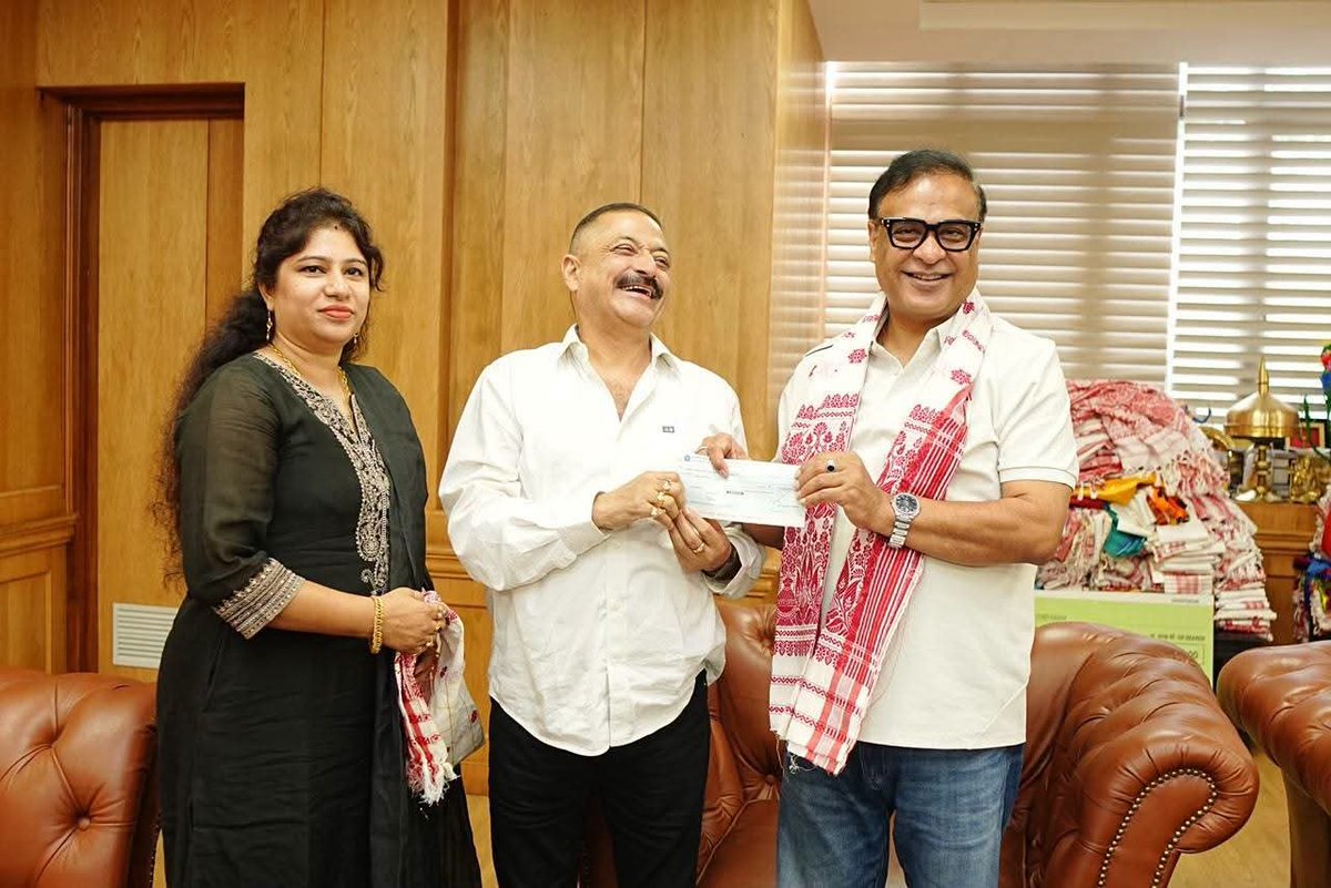 CMOfficeAssam's tweet photo. Generous contributions to the Chief Minister’s Relief Fund (CMRF):

✅ Shri Raju Chandra Basumatary – ₹16 lakh
✅ Shri Sanjay Nahata, UCN Construction Company Private Limited – ₹21 lakh
✅ Shri Nipul Kalita – ₹10,00,111
✅ Rishab Jain – ₹11 lakh
✅ Shri Surjit Sinha, Sonalika Tractor Dealer – ₹10 lakh
✅ Mahaveer Intercontinental Service Organisation (MISO) – ₹5 lakh
✅ Shri Bikash Sarma – ₹10,00,101