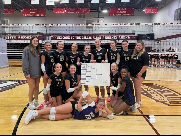 BGJHS's tweet photo. Congrats to our BGJHS 8th grade Volleyball team on winning the Flight of the Phoenix Championship this weekend!
#GoPurples https://t.co/tEwAe4nQw0