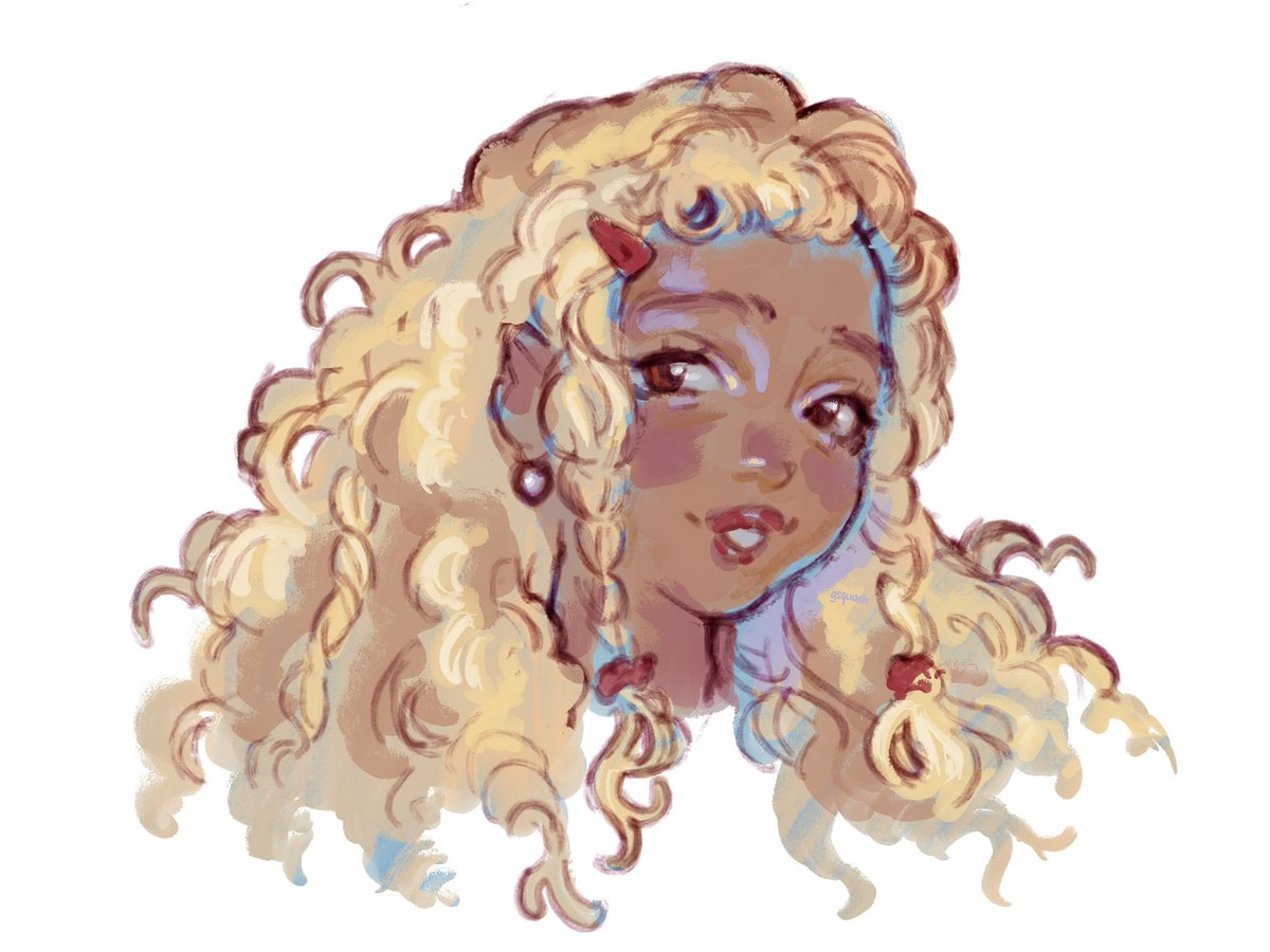 gensquash's tweet photo. Hey guys here’s my human Noelle design she’s half Ethiopian and half Swiss #noelleholiday https://t.co/gKXl9kAXMW