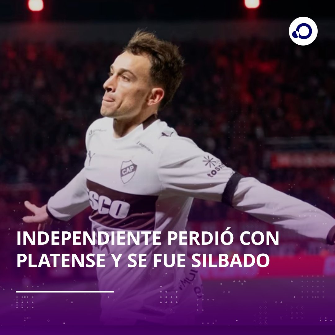 TV_Publica's tweet photo. Independiente perdió por 1 a 0 ante Platense en Avellaneda en el estadio Ricardo Enrique Bochcini y desperdició la oportunidad de manterse segundo en al Zona A por debajo de Vélez en la cuarta fecha del Torneo Clausura.

Más información en https://t.co/EvK7utW0zt https://t.co/dVs75r5QLi