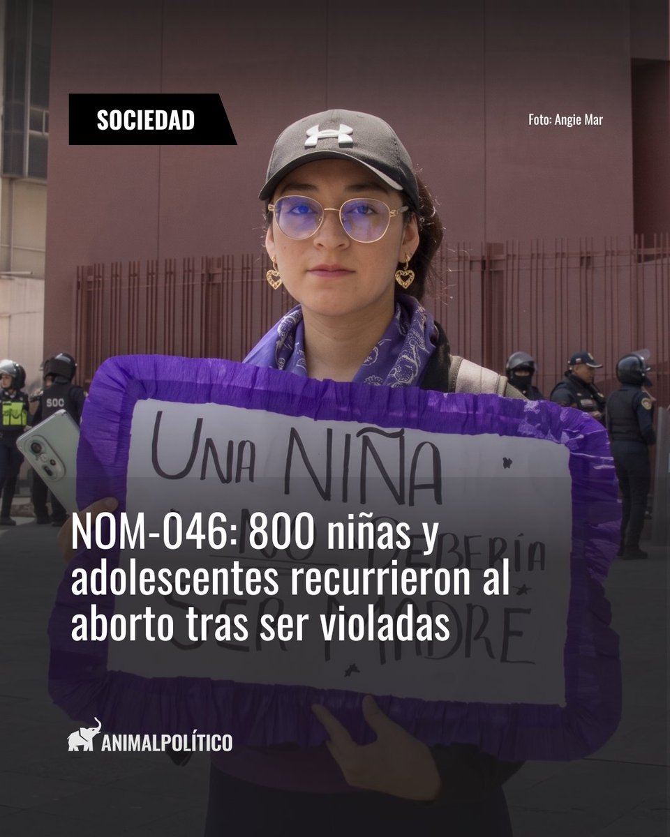 Pajaropolitico's tweet photo. ❗En una década, 796 niñas y adolescentes en México abortaron bajo la NOM-046 tras sufrir violencia sexual. 

La ley permite el servicio sin denuncia previa, pero 5 estados ocultan sus datos.

#NOM046 #DerechosReproductivos 

https://t.co/TTqMybxca7 https://t.co/zbw4XvgAXK