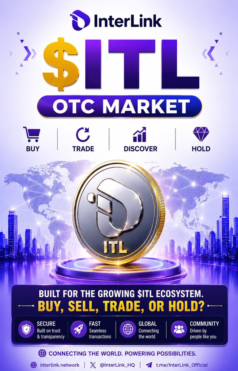K_Gad806's tweet photo. $ITL IS NOW ON OTC MARKET!

The presence of ITL in OTC market gives community an opportunity to see real P2P demand developing around token.
However, OTC prices can vary depending on supply, demand, liquidity, region and agreements between buyers and sellers
#InterLink #ITLG #ITL https://t.co/rtbEa3ky3d