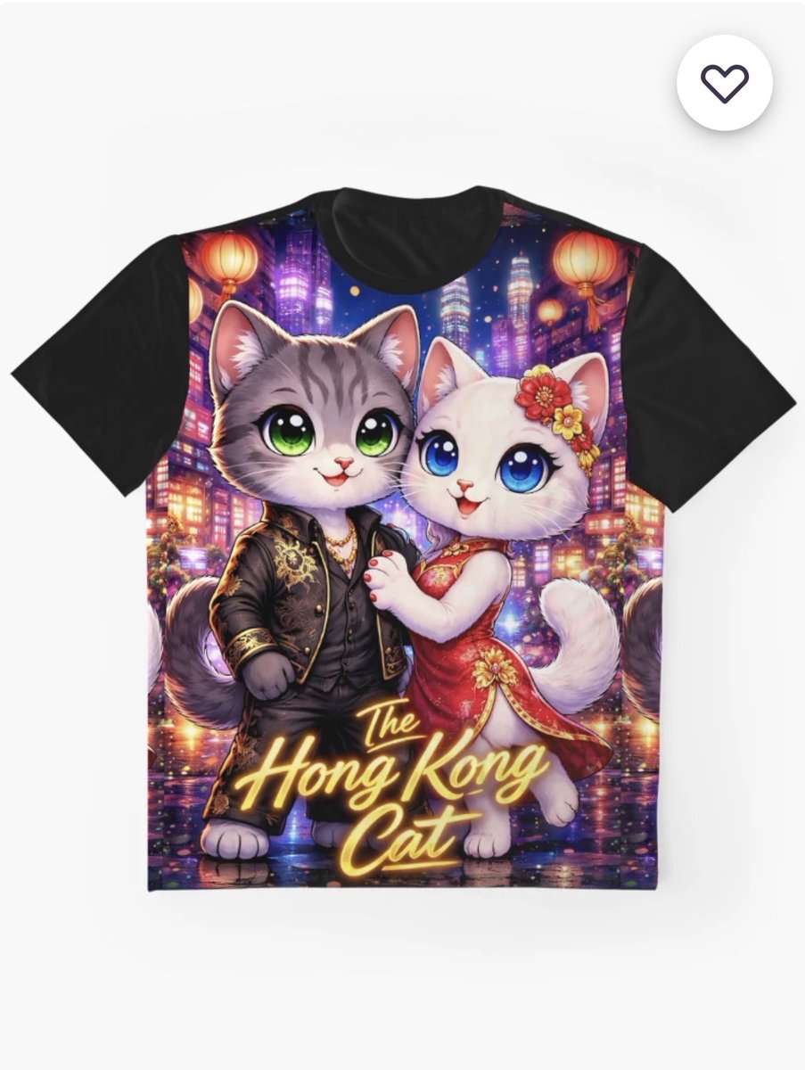 EnisAzap's tweet photo. ❤️😸🇭🇰 The Hong Kong Cats in Love Graphic T-Shirt 

Hong Kong is full of bright lights…

But these two still steal the spotlight. 😹❤️✨

👉 https://t.co/sAqvkAzqBb

#HongKongCats #CatsInLove #HongKong #CatHumor #FunnyCats #CatLovers #GraphicTShirt #HK #MeowStory #Tshirts #Cats https://t.co/MAcso4CN9S