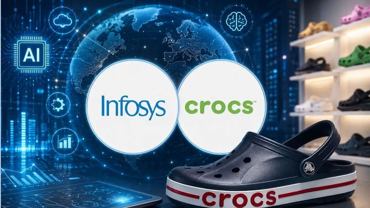 IndianTechGuide's tweet photo. 🚨 Infosys has signed a ten-year deal with footwear company Crocs worth over $200 million. https://t.co/NOx7wChaZx