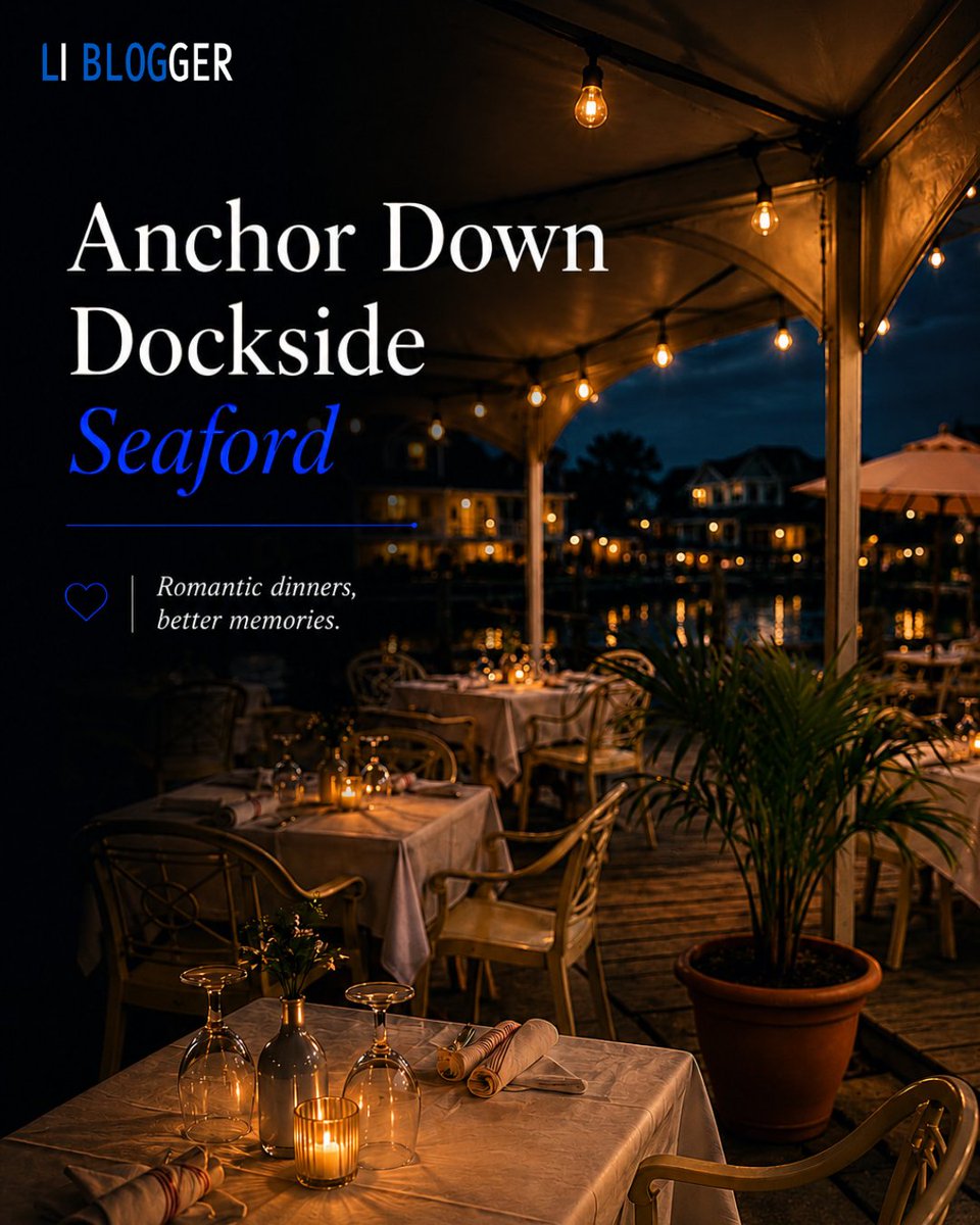 RaeParth2's tweet photo. Date night on Long Island? 🍷✨
Try these spots:
📍 2 Spring – Oyster Bay
📍 Anchor Down Dockside – Seaford
📍 The Boat Yard – Massapequa
📍 The Comet Club – Westbury
📍 The Farm Italy – Westbury
Save for later! ❤️
#LongIsland #DateNight #LIBlogger https://t.co/iq8QH66kyp