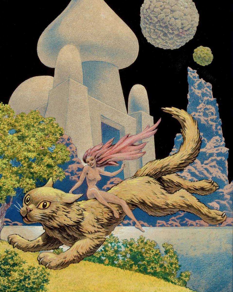 HeavyMetalInk's tweet photo. Hannes Bok (1914–1964) was a fascinating figure in the history of science fiction and fantasy illustration, particularly if you are interested in the pulp art that preceded artists such as Frank Frazetta 🖼️ https://t.co/CEDBZhLe5g